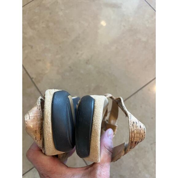 Vionic Amber Cork Sandals Women's Shoes Size 8 Tan Summer Walking Comfort Flaws - Picture 5 of 10